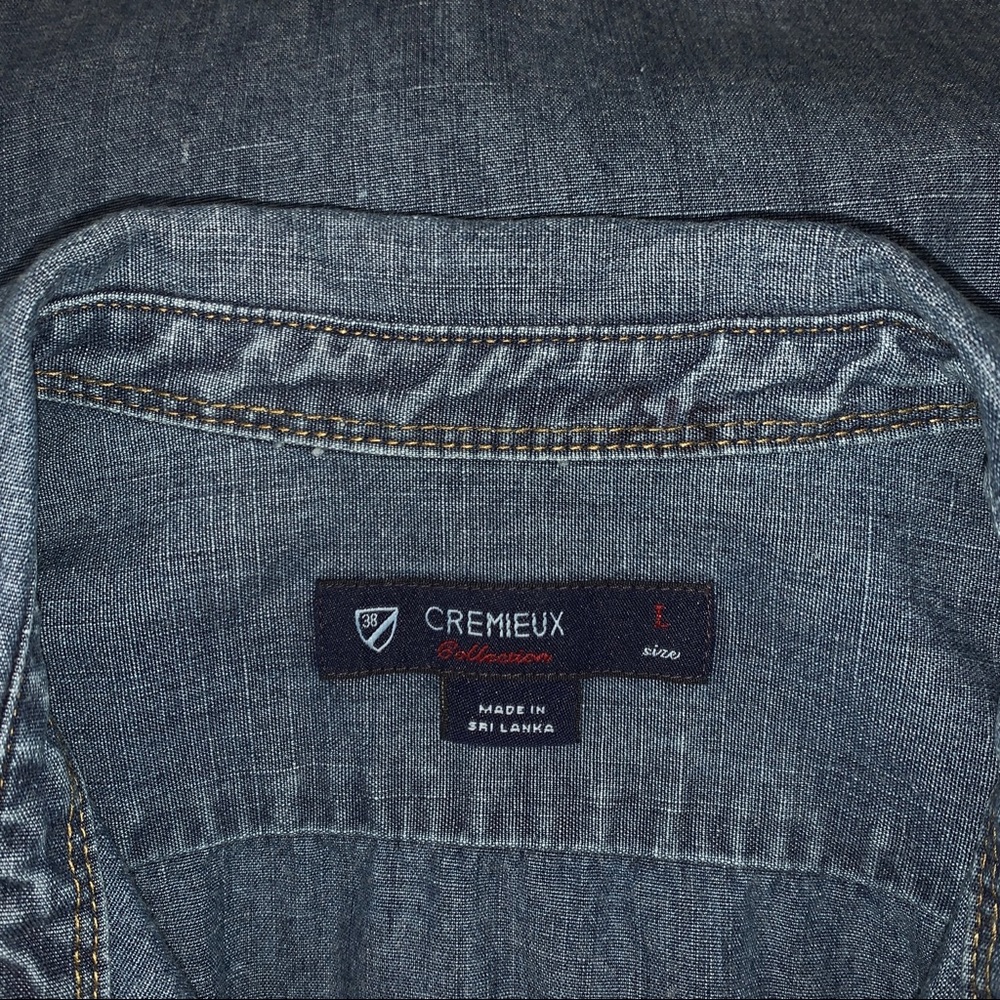 Cremieux Collection Mens Short Sleeve Shirt‎ Size L - Picture 2 of 5